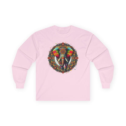 Elephant Mandala Unisex Long Sleeve Shirt