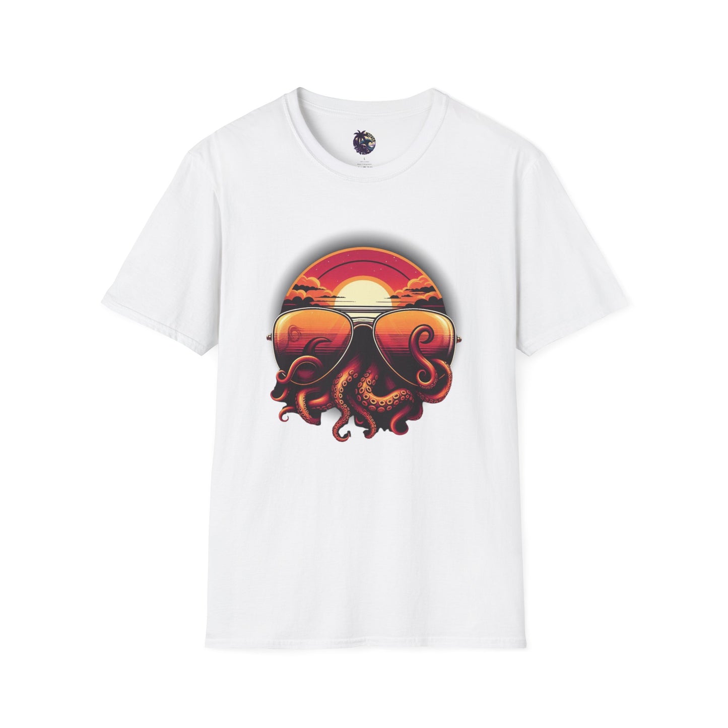 Aviator Sunglasses Sunset Tentacles Unisex T-Shirt
