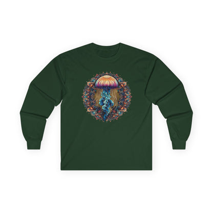 Jellyfish Mandala Unisex Long Sleeve Shirt