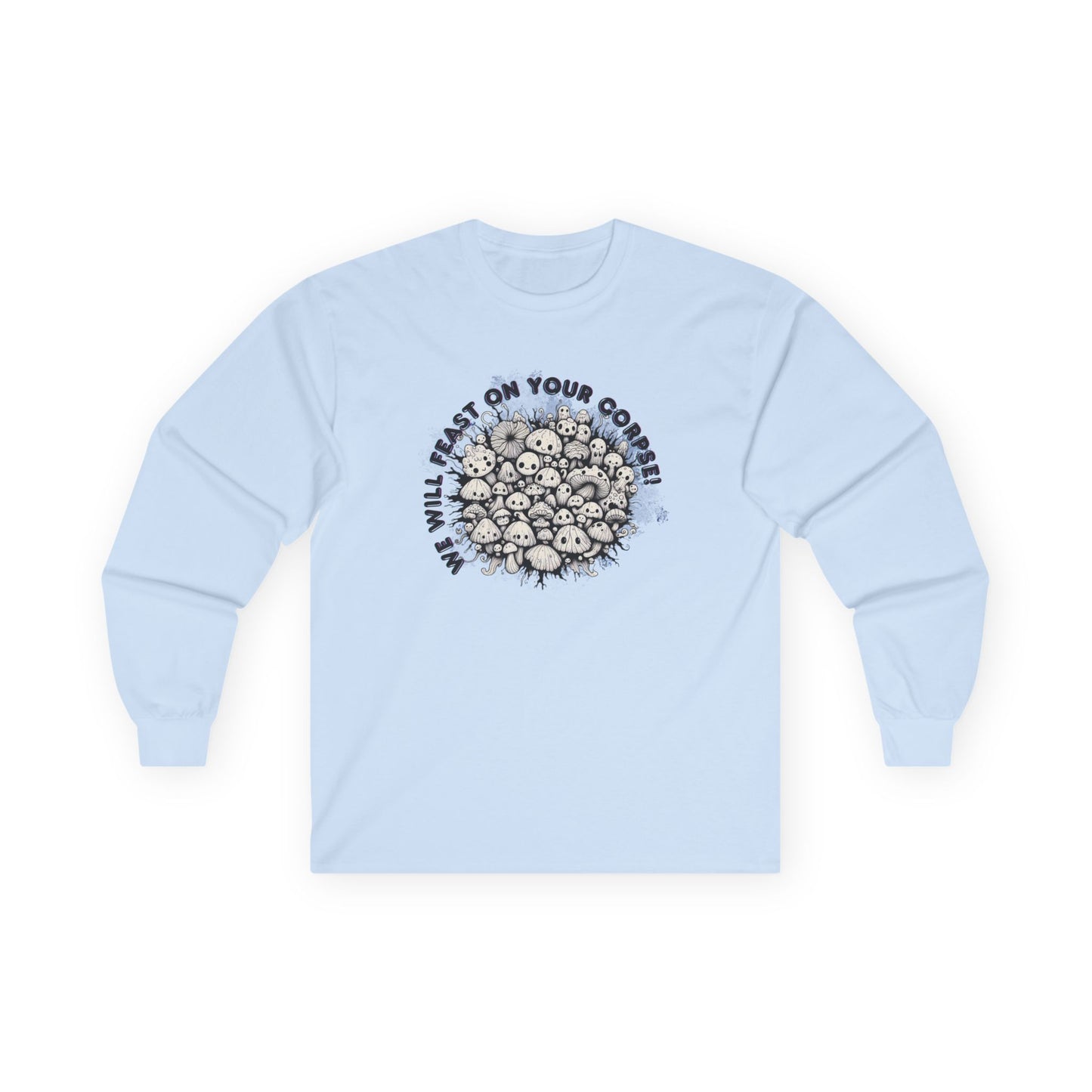 Creepy Mushroom Unisex Long Sleeve Shirt