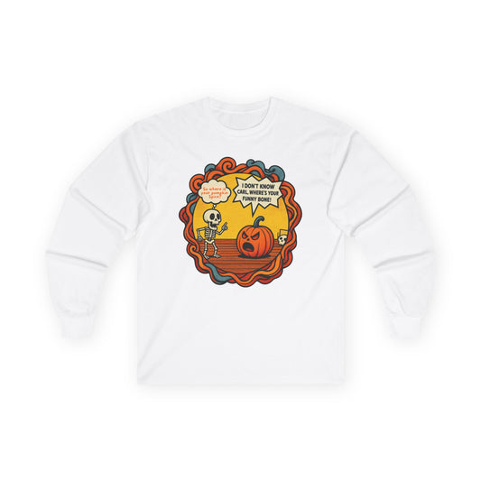 Pumpkin Spice vs Funny Bone Unisex Long Sleeve Shirt