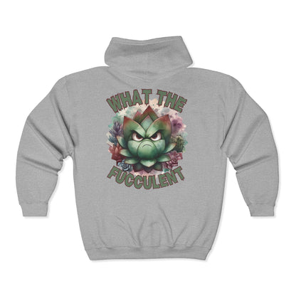 What the Fucculent Unisex Zip-Up Hoodie