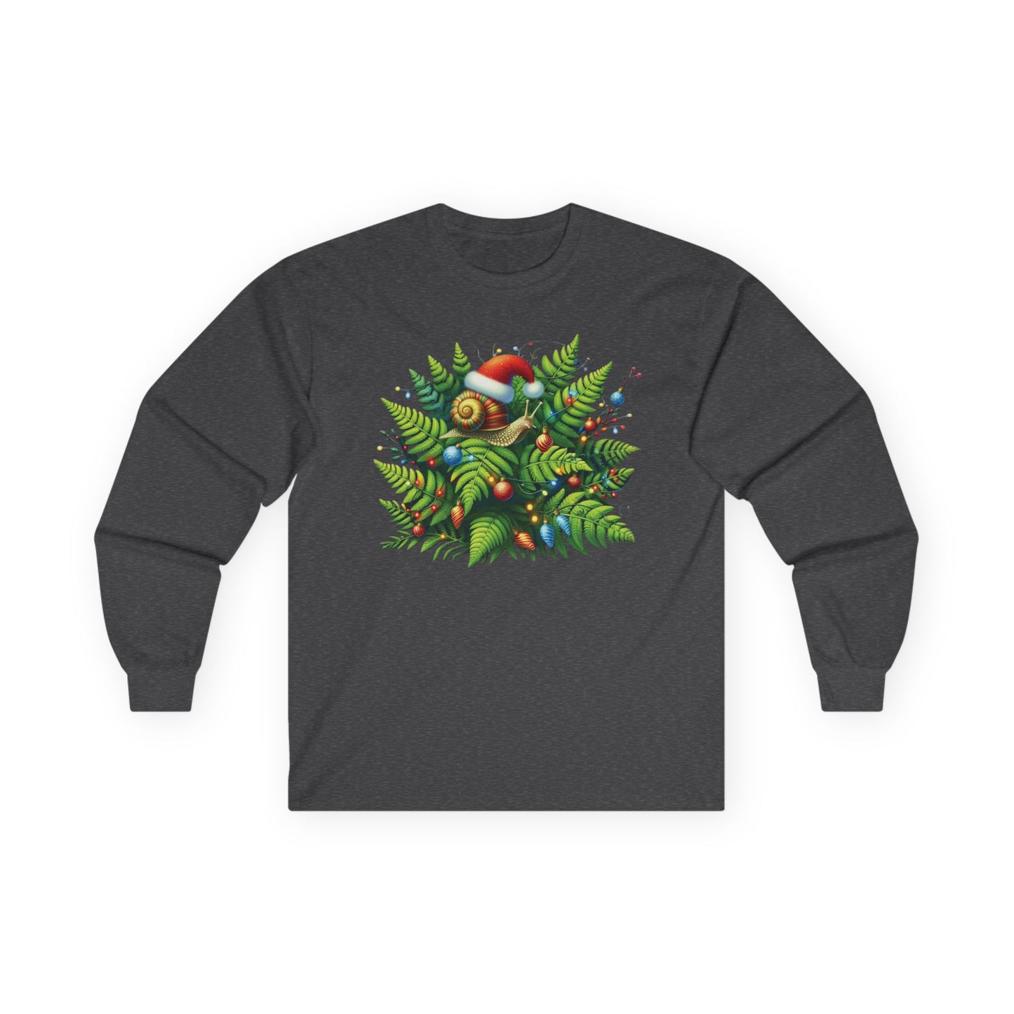 Holiday Snail Unisex Long Sleeve Shirt