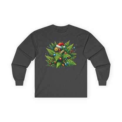 Holiday Snail Unisex Long Sleeve Shirt