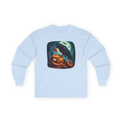 Raven Skull Unisex Long Sleeve Shirt