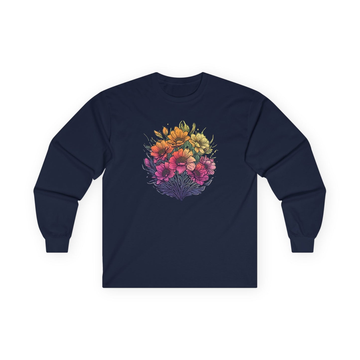 Summer Flowers Unisex Long Sleeve Shirt