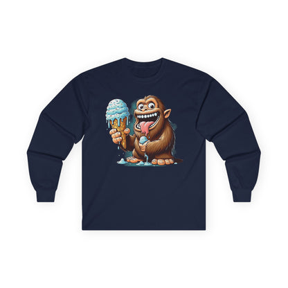 Sasquatch Ice Cream Unisex Long Sleeve Shirt