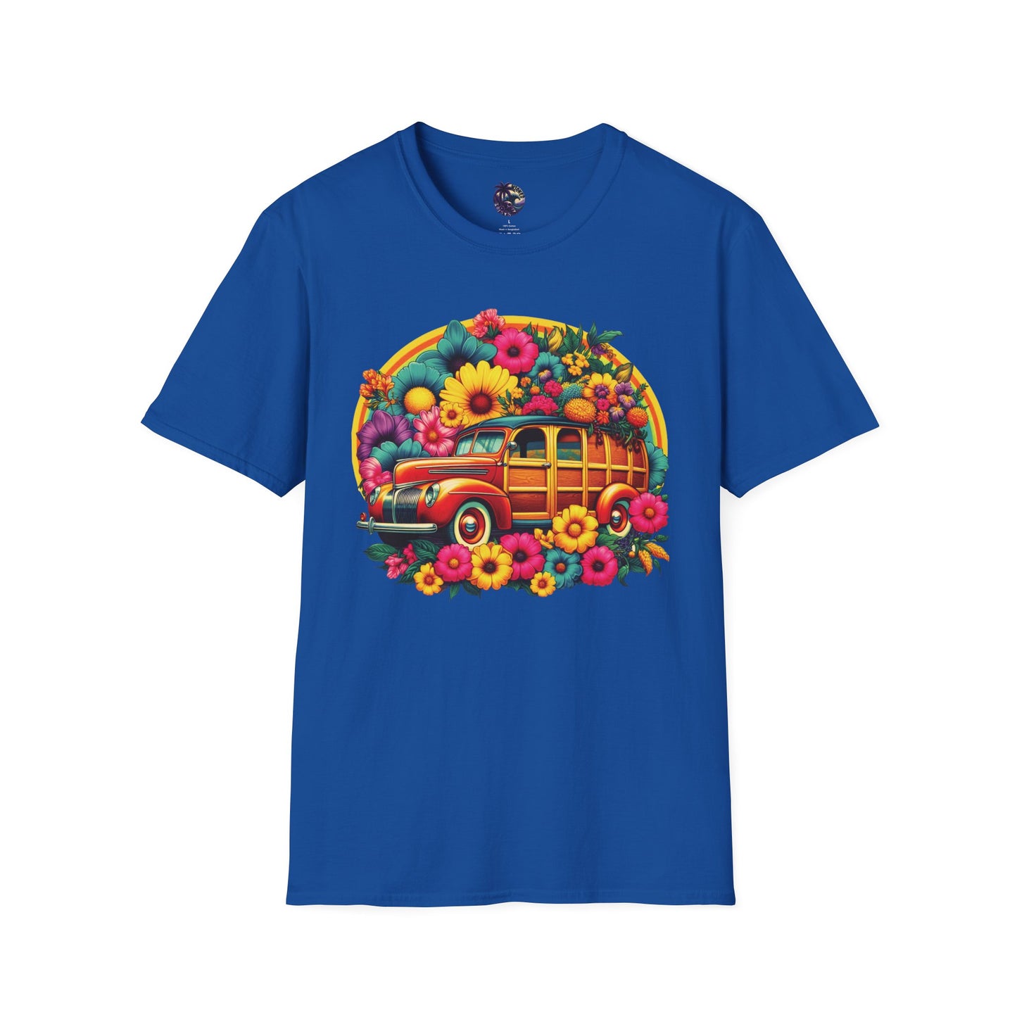 Retro Floral Woody Unisex T-Shirt