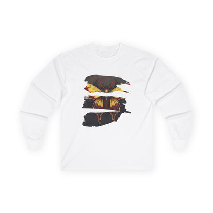 Moth - Red and Yellow  Unisex Long Sleeve Shirt